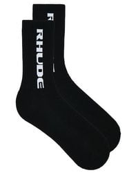 Rhude - Tripoli Racing Logo Sock - Lyst