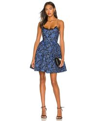 Alice + Olivia Kendra Lace Bust Cup Party Dress - Blue