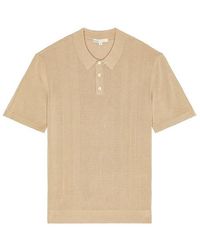 Onia - Silk Ribbed Knit Polo - Lyst