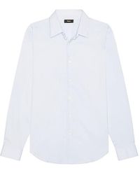 Theory - Camisa En Color Bebe Azul Talla (También En M, S, Xl/1X) - Lyst