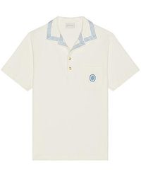 Drole de Monsieur - Damier Polo En Color Crema Talla En - Lyst