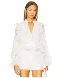 Bardot - Bluse Mit Rüschen - Lyst