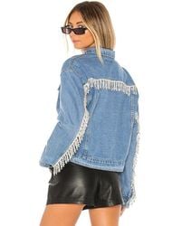 superdown - Jacke Mit Strass-Fransen Raya. Größe Also - Lyst