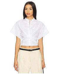Rag & Bone - Popelin-Oberteil Gretchen - Lyst