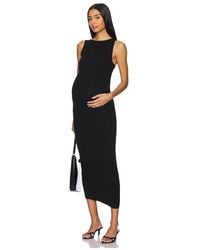 BUMPSUIT - Soft Rib Boat Neck Midi Dress - Lyst