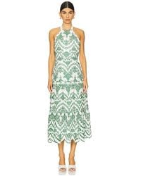 MILLY - Midi-Kleid Dress - Lyst