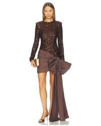 ROTATE BIRGER CHRISTENSEN - Sequins Bow Mini Dress - Lyst