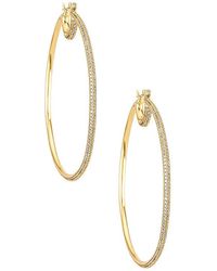 Luv Aj - The Stardust Pave Hoops - Lyst