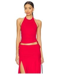 superdown - Cammie Halter Top En Color Rojo Talla (También En Xs, Xxs, S, M) - Lyst