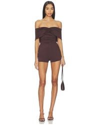 superdown - Cher Off Shoulder Romper - Lyst