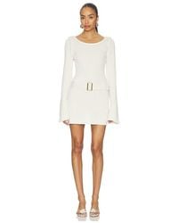 Asta Resort - Maya Long Sleeve Mini Belted Dress - Lyst