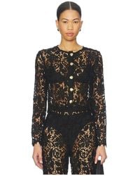 La Porte - Coco Lace Cardigan - Lyst