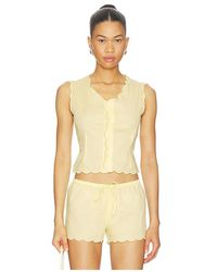 Montce - X Elsa Hosk Scalloped Vest Top - Lyst