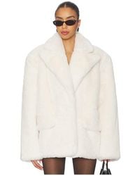 Lovers + Friends - Lorelai Faux Fur Coat - Lyst