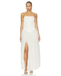 PATBO - Lucia Fringe Long Dress - Lyst