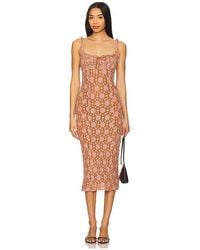 Free People - Midikleid Aus Spitze Lucinda - Lyst