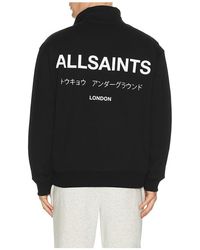 AllSaints - Halb-Rv-Sweater Underground - Lyst