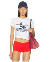 Sunny Somewhere - Montauk Lighthouse Tiny Tee - Lyst