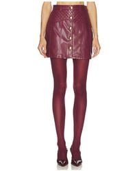 Cinq À Sept - Faux Leather Claudia Skirt - Lyst