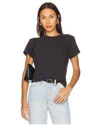 RE/DONE - Camiseta 1950S En Color Negro Talla (También En M, S, Xs) - Lyst