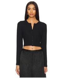 Leset - Lauren Crop Cardigan - Lyst