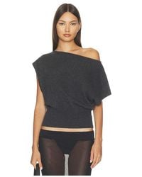 St. Agni - Cashmere Asymm Top - Lyst