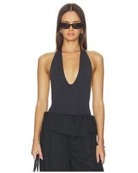 WeWoreWhat - Deep V Bodysuit - Lyst