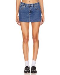 A.Brand - Falda Baja A 99 En Color Mezclilla-Medio Talla (También En 26, 30, 34) - Lyst