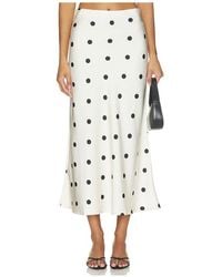 Bardot - Pheobe Satin Midi Skirt - Lyst