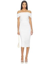 Norma Kamali - Sleeveless Cowl Neck Side Shirred Dress - Lyst