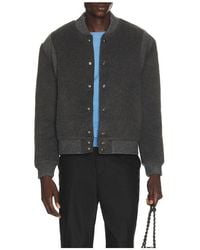 KROST - Wool Rib Varsity Jacket - Lyst