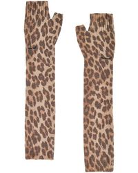 Ganni - Graphic Wool Knit Sleeve Warmers - Lyst