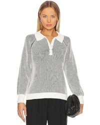 525 - Plaited Johnny Collar Pullover Sweater - Lyst