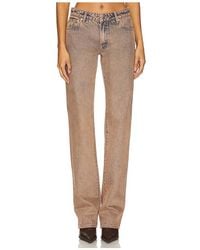 GRLFRND - Isabel Low Rise Straight Jeans - Lyst