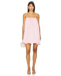 Area - Crystal Grommet Poplin Mini Dress - Lyst