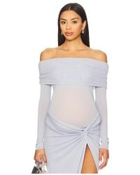 BUMPSUIT - Off The Shoulder Mesh Top - Lyst