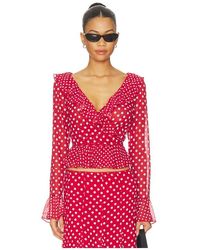 GUIZIO - Mallorca Ruffle Wrap Top - Lyst