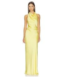 Jonathan Simkhai - Reannon Satin Draped Gown - Lyst