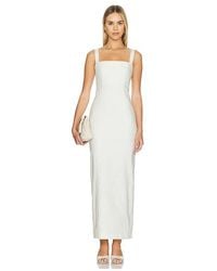 short brown linen dress Serefine Brown Asymmetric-Neck Maxi Dress With Body Cut-Out – Club L London main image 0