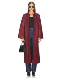 SRG - Reggie Leather Coat - Lyst