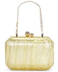 OLGA BERG - Mateo Metallic Clutch - Lyst