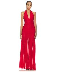 SER.O.YA - Vestido Malla Teghan En Color Rojo Talla (También En M, S, Xl, Xs, Xxs) - Lyst