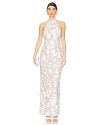 Bronx and Banco - Vestido Largo Con Cuello Halter Jasmine En Color Blanco Talla En - Lyst