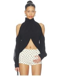 MORE TO COME - Chiara Cold Shoulder Top En Color Negro Talla (También En M, S, Xl, Xs, Xxs) - Lyst