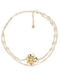 Ettika - Bazel Crystal Layered Flower Necklace - Lyst