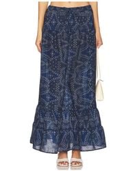 Peixoto - Falda Maxi Riley En Color Azul Marino Talla (También En M, S, Xl) - Lyst