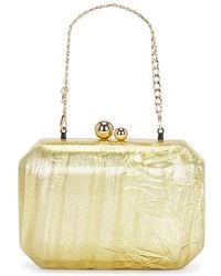 OLGA BERG - Mateo Metallic Clutch - Lyst