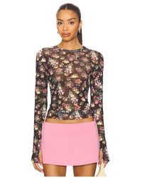 AFRM - Kaylee Top En Color Negro Talla (También En Xxs) - Lyst