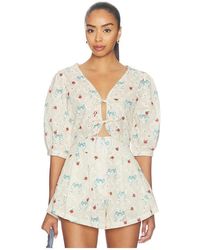 Agua Bendita - Salem Print Cherish Top - Lyst