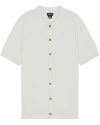 Club Monaco - Short Sleeve Micro Boucle Shirt - Lyst